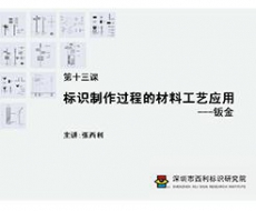 标识制作工艺师培训课程 第十三课 标识制作过程的材料工艺应用——钣金