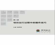 标识项目管理师-第10课 项目运行过程中的操作技巧