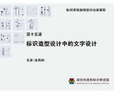 标识系统规划设计培训课程 第十五课 标识造型设计中的文字设计