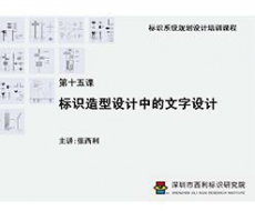 标识系统规划设计培训课程 第十五课 标识造型设计中的文字设计