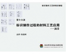 标识制作工艺师培训课程  第十六课 标识制作过程的材料工艺应用——油漆